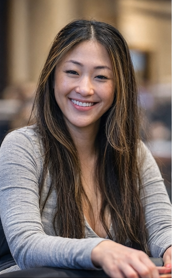 Smiling at the poker table
